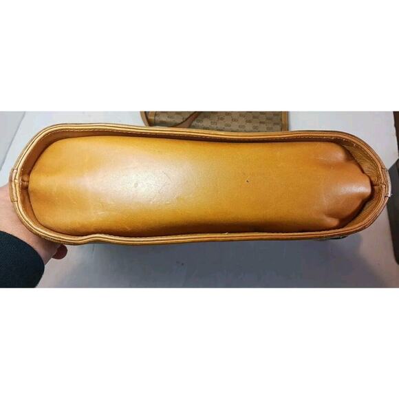 Vintage Gucci Tan Micro GG Monogram Ophidia Stripe Handbag And Wallet Set *Flaw - Picture 5 of 16